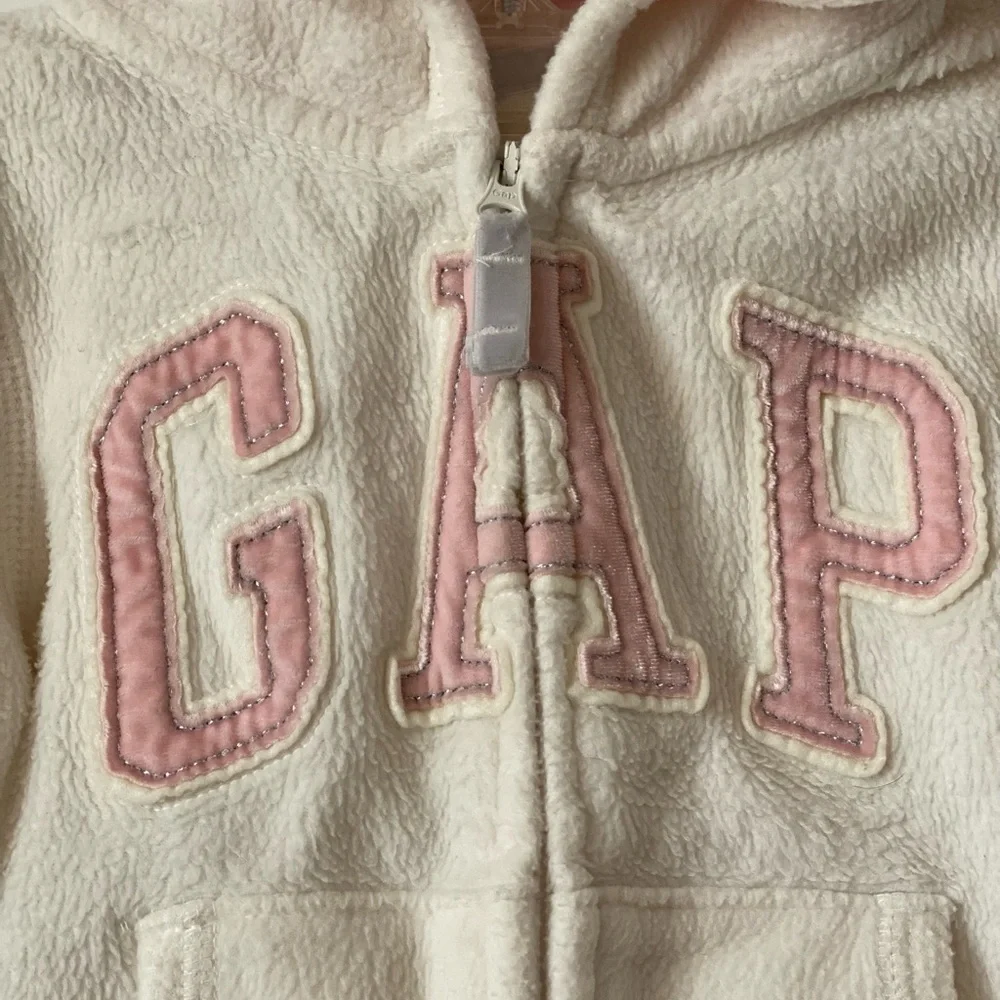 Gap Fleece Hooded Zip Up Size 3T